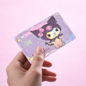 Kuromi Holographic Credit Card Skin Sticker | Laser Shiny Card Wrap